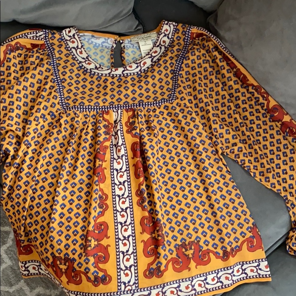 Flying Tomato Multicolor Geometric Blouse